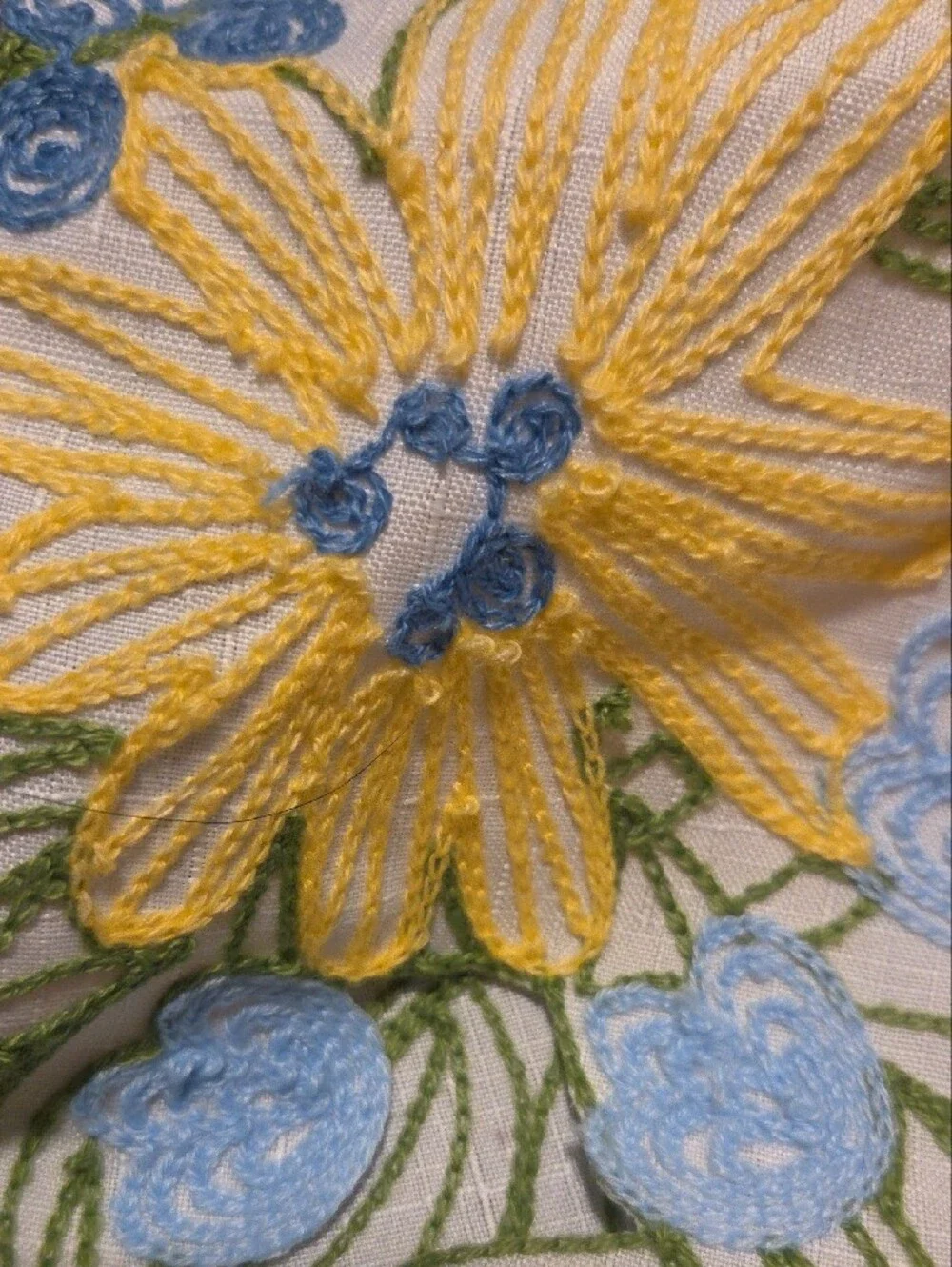 Room And Retreat Colorful Floral Embroidered Manufactured Table Runner